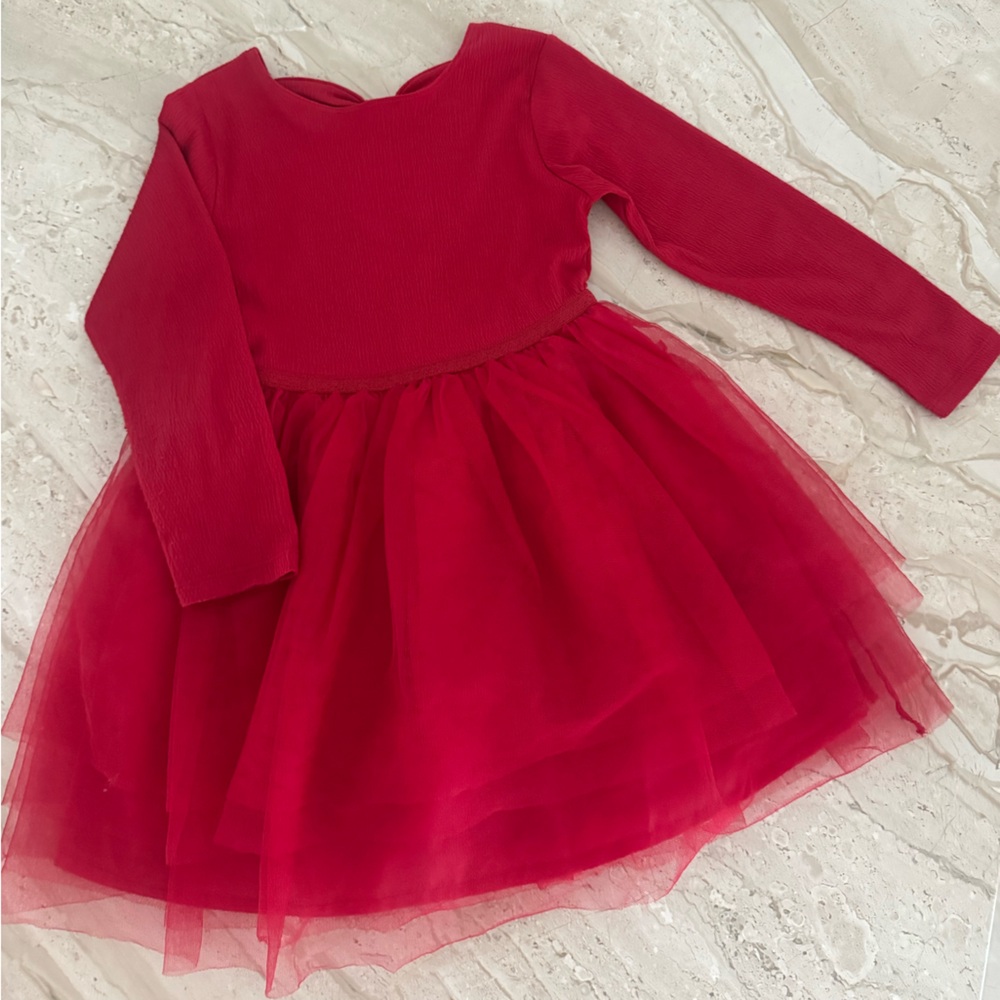 Red H&M tulle dress